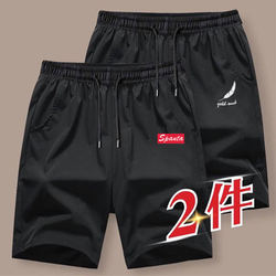 Men's Shorts 2026 Summer Breathable Thin Ice Silk Casual Running Fitness Trendy Sports Five-Point Pants Large Shorts