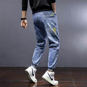 
Clearance clearance foreign trade original workwear jeans men's trendy brand harem loose large size workwear leggings nine-point pants