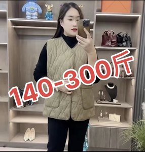 
300*0.5kg plus size velvet thickened mother's vest middle-aged and elderly warm vest loose foreign style outer vest 01
