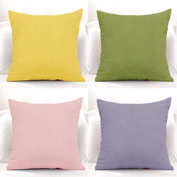 Solid Color Square Simple Luxury Cushion Cover for Sofa, Living Room, Office, Nap, and Lumbar Support