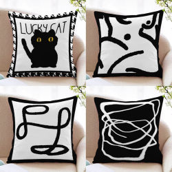Nordic Retro Style Throw Pillow for Sofa, Living Room, Lumbar Support, Backrest, Pillowcase, Model Room, Car, Office