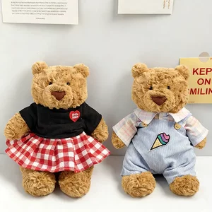 
Clothes only - 28cm Barcelona Bear Doll Clothes Colored Cone Diary Suit Red Plaid Skirt Suit Cute and Adorable
