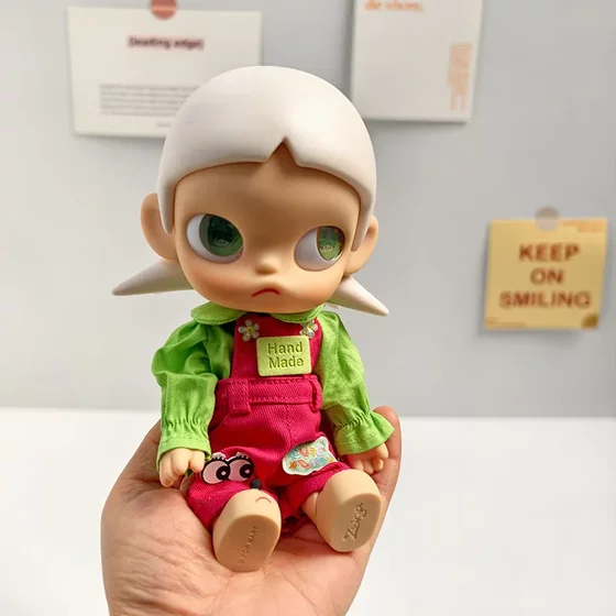 zsiga movable doll yearning place bjd doll doll clothes Gazi sister clothes 20cm red and green overalls