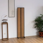 vách cnc phòng khách Vách ngăn đơn giản phòng khách phong cách Trung Quốc mới gấp tường màn hình di động văn phòng phòng trà chặn rèm gấp gỗ nguyên khối vật liệu làm vách ngăn tấm xi măng làm vách