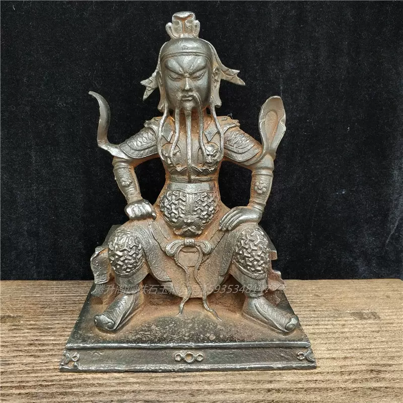 铸铁材质关公坐像观音菩萨财神笔架砚台香炉火盆复古怀旧实用收藏-Taobao 