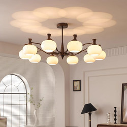 Medieval Style Chandelier Living Room Lamp 2025 New Main Lamp Atmospheric French Retro American Bedroom Lamp Zhongshan Lamps