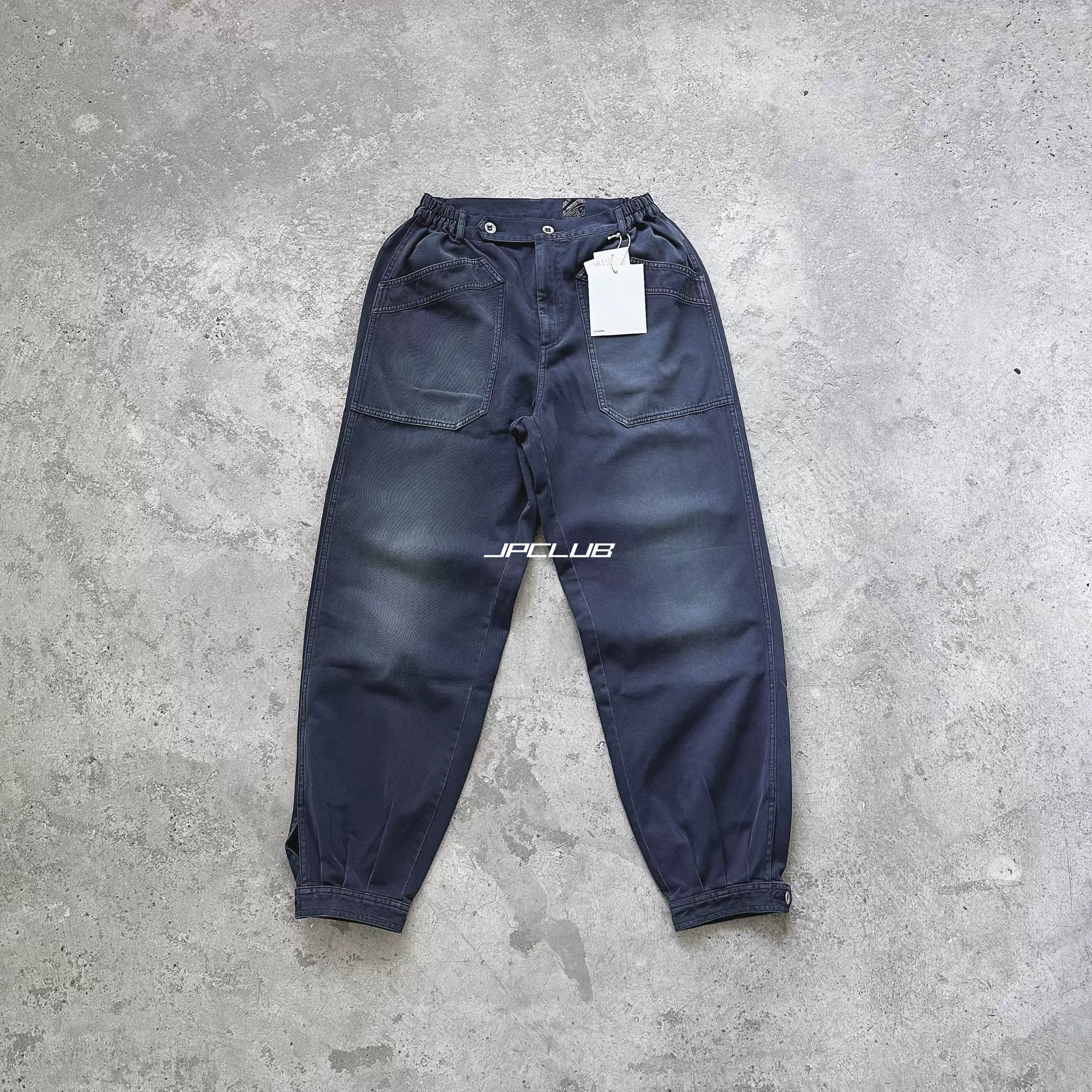 现货VISVIM 23SS CARROLL PANTS DMGD靛蓝色水洗做旧赛车裤休闲裤-Taobao