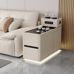 2026 New Model Sofa Side Table Side Cabinet Multifunctional Side Cabinet for Living Room Modern with Integrated Kettle Tea Cabinet