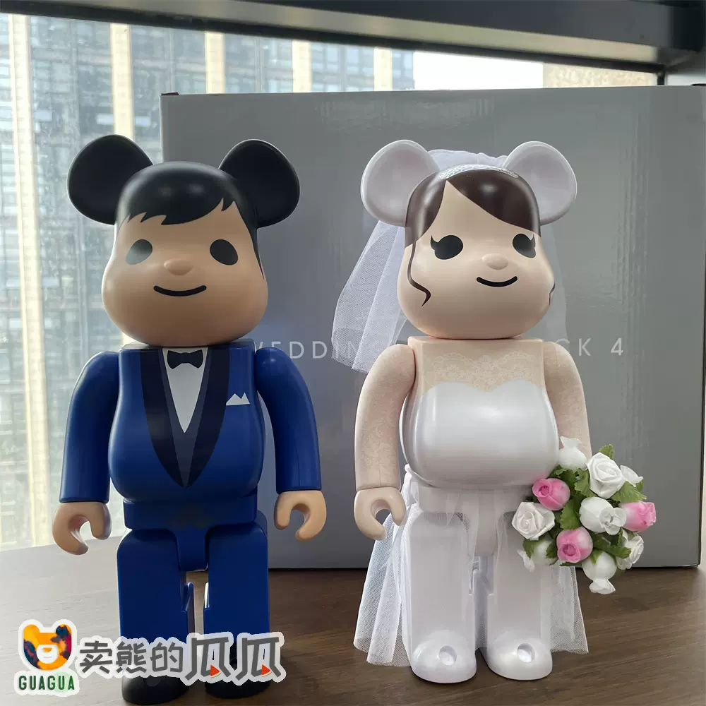 BE@RBRICK WEDDING 4 PLUS 結婚四代伴手禮100% 400% 現貨-Taobao