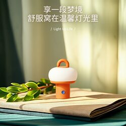 Cross-Border French-Style Vintage Night Light Bedside Lamp Creative Portable Ornament Outdoor Camping Lamp Rechargeable Ambiance Light