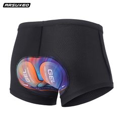 Cycling Underwear, Men's Cycling Shorts, Silicone Shock-Absorbing Mountain Bike Equipment, Road Bike, Suitable for All Seasons