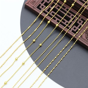 
diy jewelry accessories ancient style hairpin step shake material pure copper 1.5mm bead chain one meter package