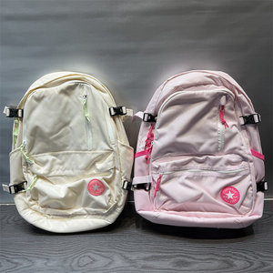 
CONVERSE Converse milk white large capacity men and women retro backpack computer bag schoolbag 10017270-A08