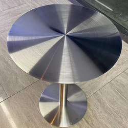 Internet-Famous Milk Tea Shop Cafe Round Bar Table Transparent Acrylic Chair Stainless Steel Industrial Style Solid Small Round Table