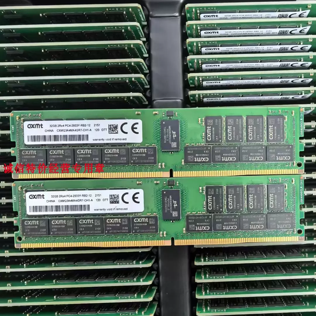 长鑫紫光16G 32G 64G DDR4 DDR5 2933 3200 5600 ECC RDIMM内存
