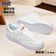 VOIT dwarf thick-soled height-increasing white shoes for men, cowhide trendy versatile silk star shoes, casual sneakers for women