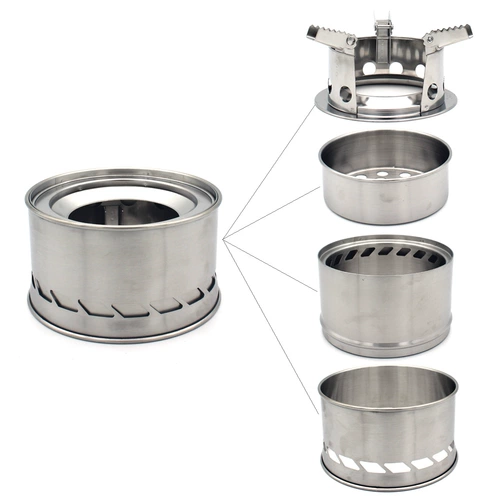 Переносная дровяная дрова Плита для пикника для пикника.