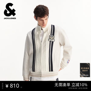 
Jack Jones NBA Warriors co-branded men's 2026 spring sweatshirt loose, comfortable and versatile stand-up collar top