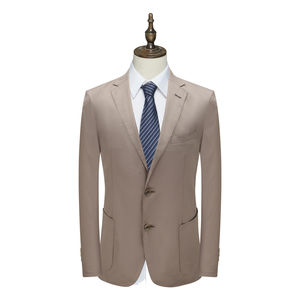 
MY508 US off-size clearance spring and autumn men's business casual dark khaki two-button machine washable single suit