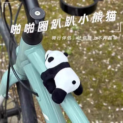 Mountain Bike Panda Doll Handlebar Pendant Bicycle Electric Bike Electric Scooter Handlebar Decoration Creative Small Accessory
