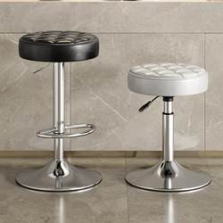 Bar Stool, Adjustable Chair, Modern Minimalist High Stool, Bar Counter Stool, Cashier Front Desk, Beauty Salon Swivel Home Round Stool