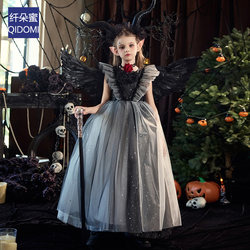 Halloween costume girls dress 2025 new cosplay witch devil angel queen children's costume