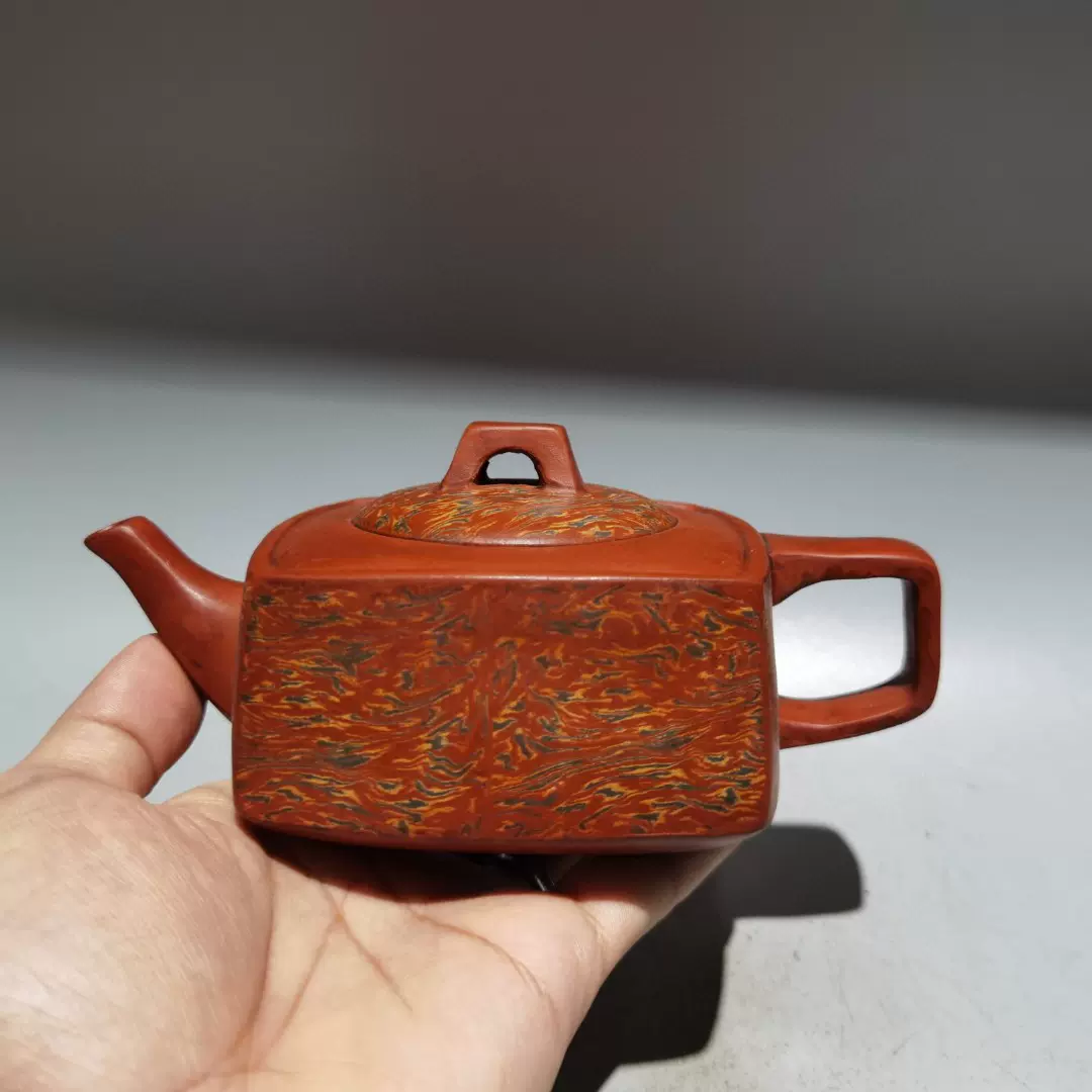 乾茂號造本錫製五清図茶器揃（茶壺・茶托五客）
