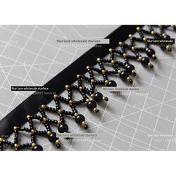 Hand-Sewn Gold Pendants, Beaded Tassels, Lace Trim, Clothing, Stage Costumes, Home Curtains, Hair Accessories, Decorative Accessories