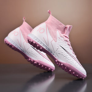 
New football shoes for women pink broken nails tf nails ag girls artificial grass anti-slip girls primary school students training shoes