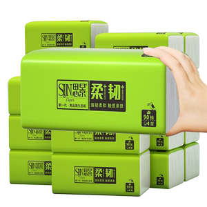 Sicing paper towels drawing paper Household big bag large -scale affordable installation Boxed baby special toilet tissue paper napkin paper