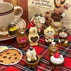 Japanese Zakka Healing Miniature Food Toy Chocolate Baking Cupid Cupid Cat Valentine's Day Gift Ornament