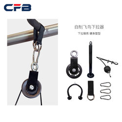 LAOSHU Bird Pulley Set Fitness Equipment High Pull down DIY Home Steel Cable Pulley for Chest and Back Muscle Training