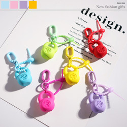Painted door buckle kettlebell keychain pendant creative personality cute girl heart bag hanging gift hanging ornaments