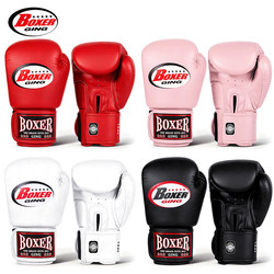 Boxing Gloves for Adults, Men and Women, Muay Thai, Sanda, Fighting, Microfiber Leather, Professional Gloves for Punching Bags, Fighting Competitions, Thickened