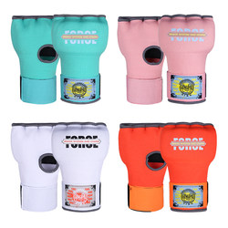 Gel Boxing Gloves, Half-Finger Lining, Sandbag Training, Lazy Hand Protection Bandage, No Wrapping, Martial Arts Training Protective Gear