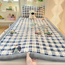 Student Milk Velvet Quilted Mattress Pad, Machine Washable, Dormitory Thickened Bed Sheet, Winter Warm Tatami Mattress