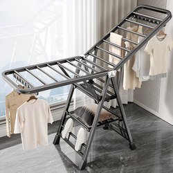 Foldable Clothes Drying Rack for Home Use, Suitable for Bedroom and Balcony, Indoor Baby Clothes Drying Hanger, Quilt Drying Rack