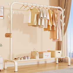 Floor-Standing Clothes Drying Rack for Home Use, Foldable for Student Dormitories, Simple Storage and Organization for Hanging Clothes in the Bedroom