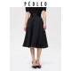 Piaole nets skirt female 2024 summer new commute temperament high waist high waist thin vertical fold mid skirt