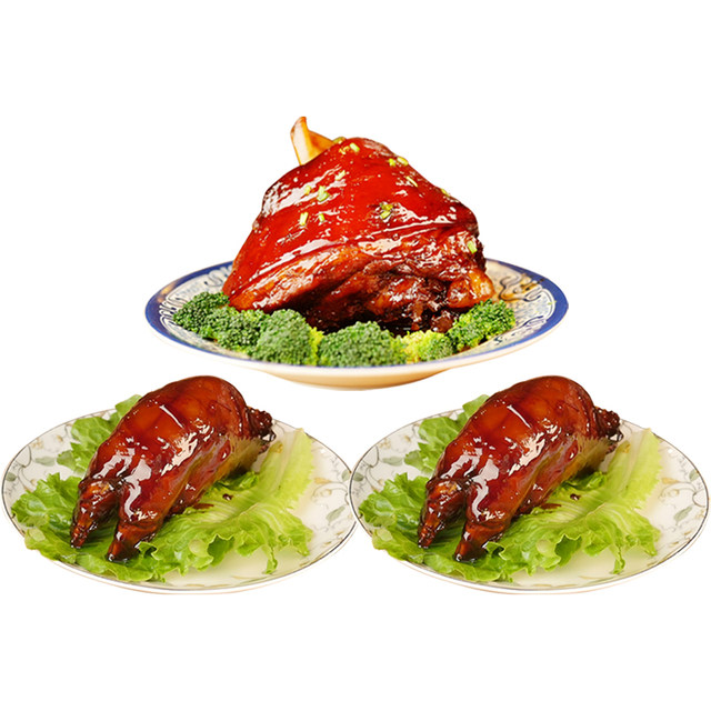 Shen Wansan Zhouzhuang specialty Wansan hoof elbow pork trotters braised meat cooked food vacuum packaging combination pack