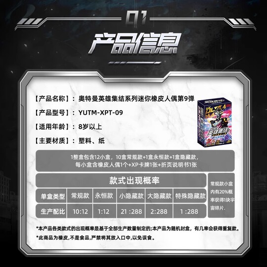 ウルトラマン 消しゴム ミニ漫画人形 ブラインドボックス - カードゲーム