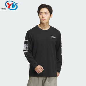 
Adidas/Adidas National Geographic joint men's quick-drying sports outdoor retro long-sleeved T-shirt IS9510