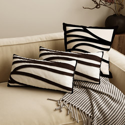 Simple Black and White Rectangular Pillow, Light Luxury and High-End Feel, Living Room Sofa Cushion, Lumbar Pillow, Chair Backrest, Long Pillowcase