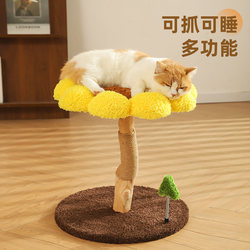 Hoopet Fruit Tree Sunflower Climbing Frame Garfield Ragdoll Kitten Cat Bed Cat Climbing Frame Integrated Small Space-Saving Climbing Frame