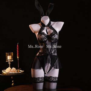 
Ms Rose bunny girl sexy cos costume with pearl lace sexy lingerie female cosplay pajamas