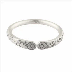 carved silver bracelet opening Latest Best Selling Praise 