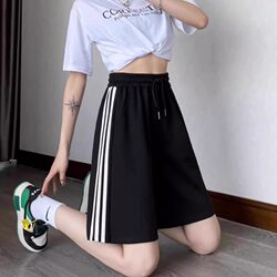 Women's Summer Thin Sports Shorts 2025 New Pure Cotton Casual Mid-Length Shorts for Students' Physical Education and Running