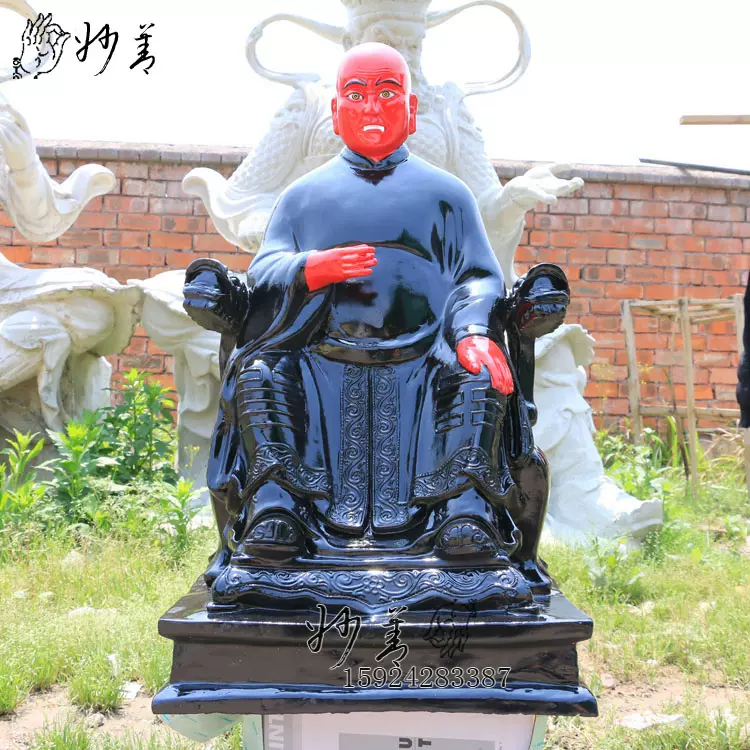 鬼王神像88cm 万人往天煞明王幽冥圣母鬼王宗宗主树脂佛像