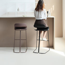 Nordic Minimalist Cream Style Bar Chair Designer Home Dining Office Reception Cafe Negotiation High Chair