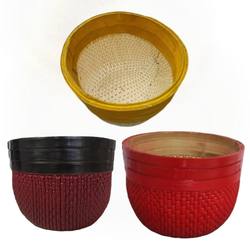 Handmade Wicker Eight-Compartment Storage Basket, Wedding Supplies Storage Basket, Handmade Wicker Household Storage, New Handmade Rattan Storage